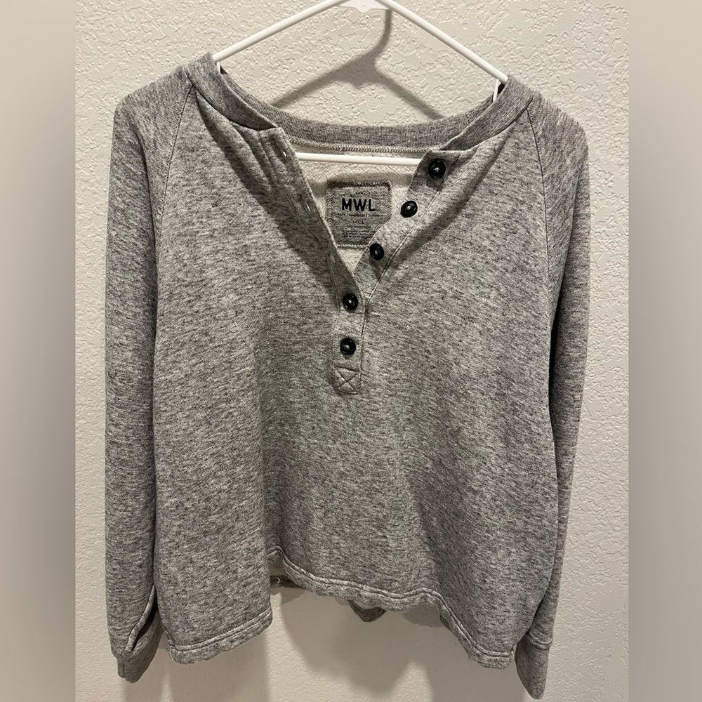 Madewell Heather Grey Sweatshirt, L, EUC